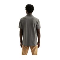 Polo Plain Pique Short Sleeve Golfer Mens - Grey