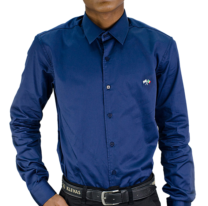 Lorenzini Slim Fit Italian Flag Print Mens Shirt