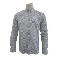 Polo Geometric Printed Mens Shirt