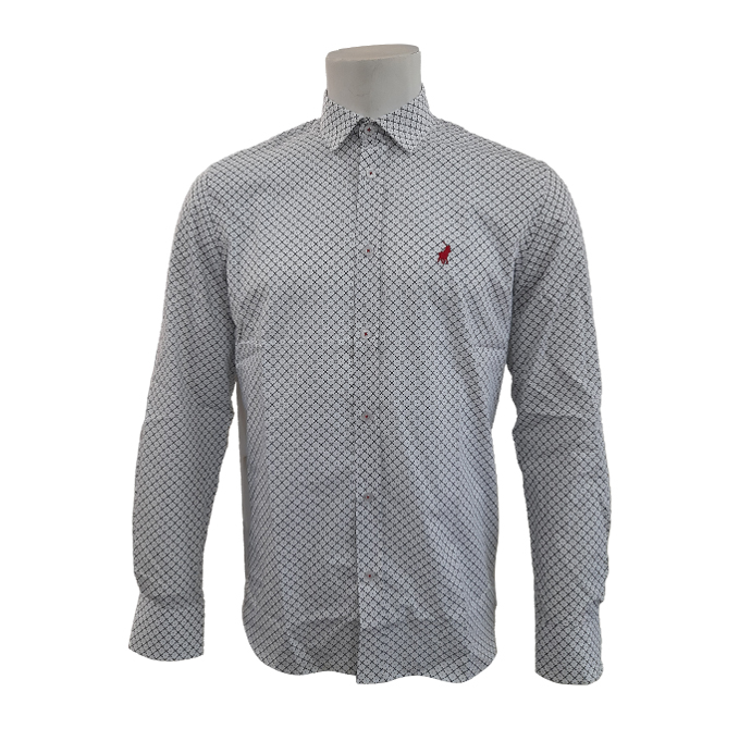 Polo Geometric Printed Mens Shirt