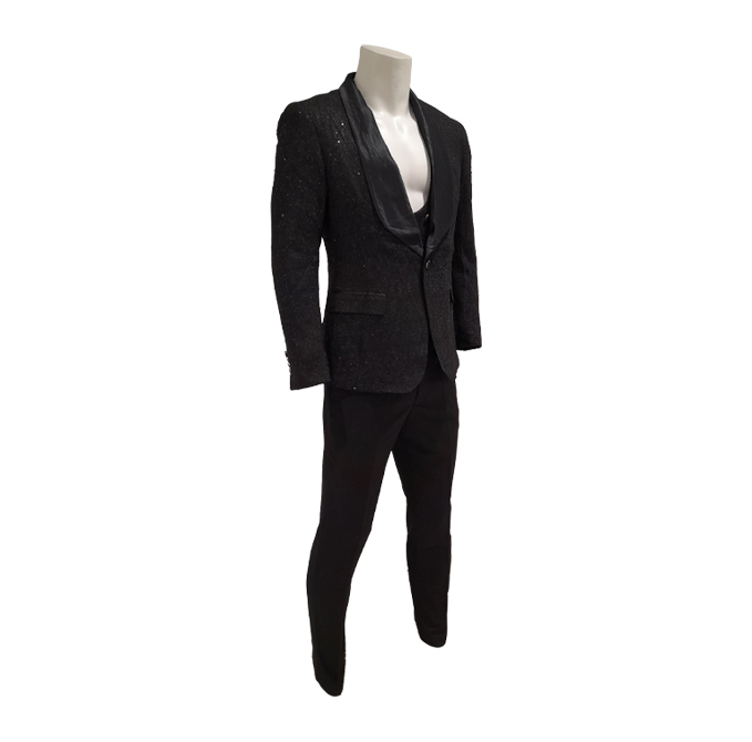 3 Piece Glitter Tuxedo Men's Suit