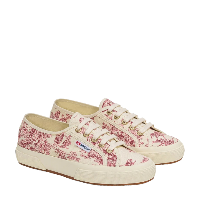Superga 2750 Toile De Jouy Ladies Sneakers