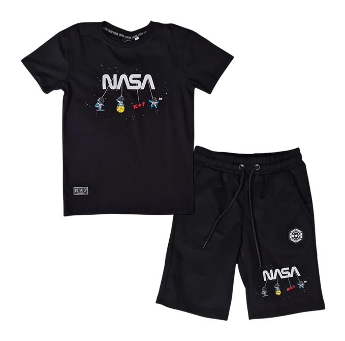 K*7 Francis Boy's 2-piece set – Black